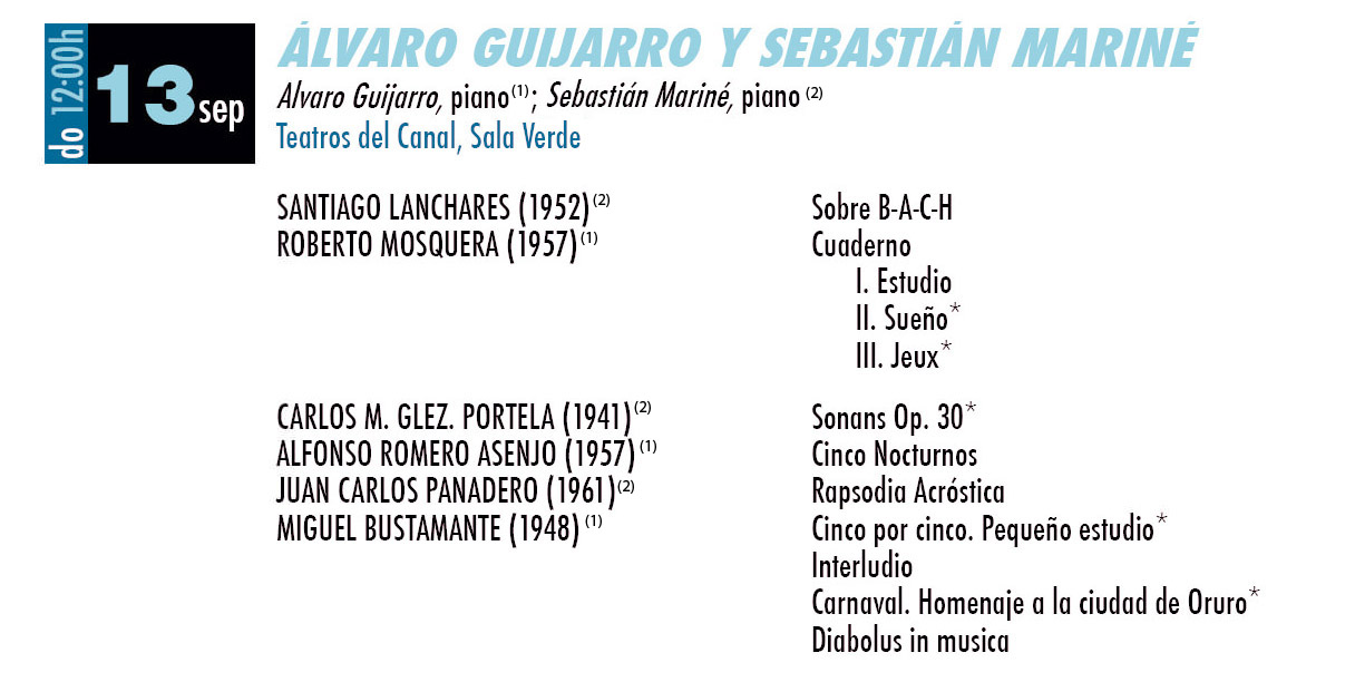 Alvaro Guijarro Y Sebastian Marine Amcc Asociacion Madrilena De Compositoresamcc Asociacion Madrilena De Compositores
