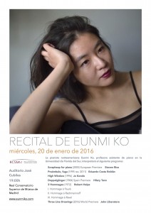 Recital de Eunmi Ko (cartel)