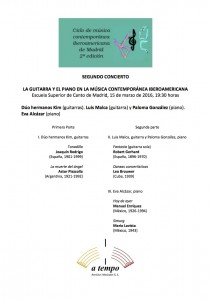 Segundo Concierto del Ciclo de Música Iberoamericana Contemporánea de Madrid (1)